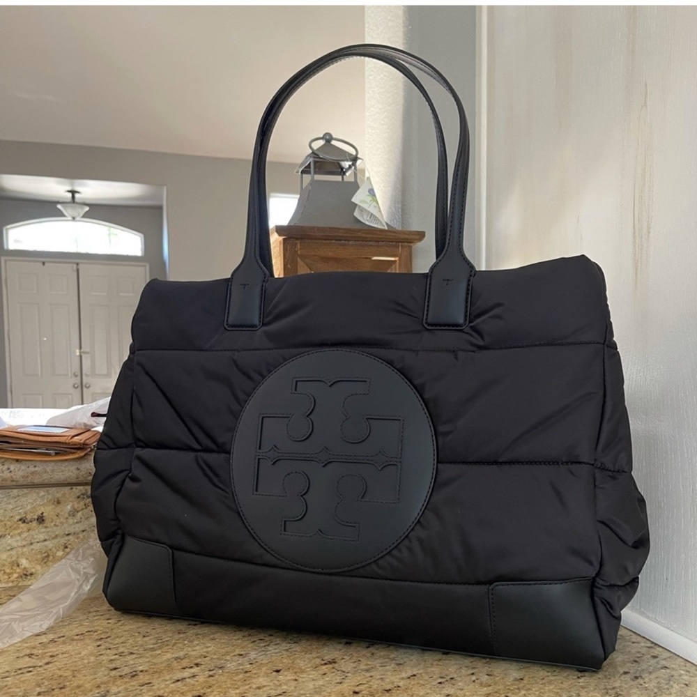 New Tory Burch buffer Ella tote black - Picture 2 of 9